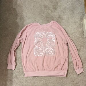 Pink Graphic Sweatshirt